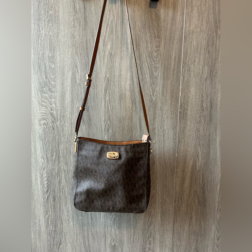 Michael Kors Tan Leather Crossbody Bag